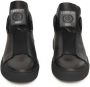 Cerruti 1881 Hoge Top Leren Sneakers met Rubberen Zool Black Heren - Thumbnail 7