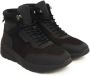 Cerruti 1881 Hoge Top Leren Sneakers Rubberen Zool Black Heren - Thumbnail 7