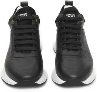 Cerruti 1881 Echt Leren Platform Sneaker Dames Black Dames
