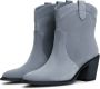 Cesare Gaspari Blauwe Cowboy Laarzen Blokhak Blue Dames - Thumbnail 3