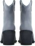 Cesare Gaspari Blauwe Cowboy Laarzen Blokhak Blue Dames - Thumbnail 9