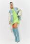 Cesare Gaspari Blauwe Jewel Stiletto Kniehoge Laarzen Blue Dames - Thumbnail 4