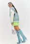Cesare Gaspari Blauwe Jewel Stiletto Kniehoge Laarzen Blue Dames - Thumbnail 6