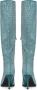 Cesare Gaspari Blauwe Jewel Stiletto Kniehoge Laarzen Blue Dames - Thumbnail 7