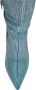 Cesare Gaspari Blauwe Jewel Stiletto Kniehoge Laarzen Blue Dames - Thumbnail 9