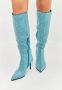 Cesare Gaspari Blauwe Jewel Stiletto Kniehoge Laarzen Blue Dames - Thumbnail 10