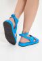 Cesare Gaspari Blauwe Leren Plateau Sandalen Blue Dames - Thumbnail 9