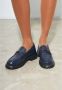 Cesare Gaspari Blauwe Leren Platform Loafers Blue Dames - Thumbnail 4