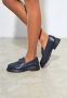 Cesare Gaspari Blauwe Leren Platform Loafers Blue Dames - Thumbnail 7
