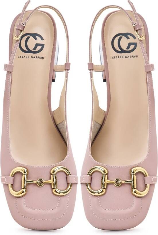 Cesare Gaspari Block Heel Pumps Anais Dust Pink Dames