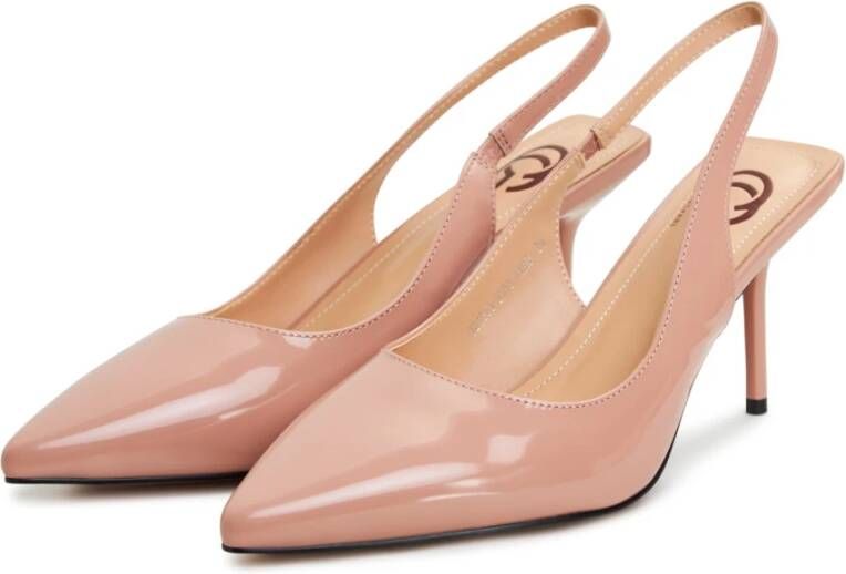 Cesare Gaspari Block Heel Sandals Harper Beige Dames