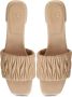 Cesare Gaspari Block Heeled Slippers Stephanie Beige Dames - Thumbnail 3