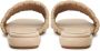Cesare Gaspari Block Heeled Slippers Stephanie Beige Dames - Thumbnail 4