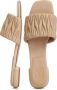 Cesare Gaspari Block Heeled Slippers Stephanie Beige Dames - Thumbnail 5