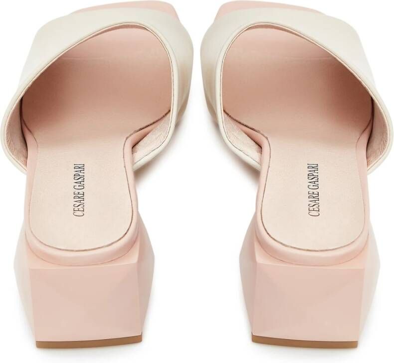 Cesare Gaspari Bloemrijk Kleurrijke Sandalen White Dames
