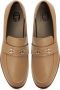 Cesare Gaspari Blokhak leren loafers Beige Dames - Thumbnail 4