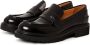Cesare Gaspari Blokhak loafers Zwart Black Dames - Thumbnail 3