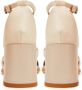 Cesare Gaspari Blokhak Sandalen Beige Dames - Thumbnail 7