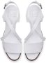 Cesare Gaspari Casual Blokhak Sandalen Wit White Dames - Thumbnail 6