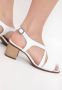 Cesare Gaspari Casual Blokhak Sandalen Wit White Dames - Thumbnail 7