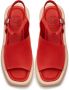 Cesare Gaspari Casual Plateau Sandalen Rood Red Dames - Thumbnail 5
