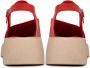 Cesare Gaspari Casual Plateau Sandalen Rood Red Dames - Thumbnail 9