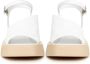 Cesare Gaspari Casual platform sandalen Wit White Dames - Thumbnail 4