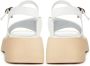 Cesare Gaspari Casual platform sandalen Wit White Dames - Thumbnail 5