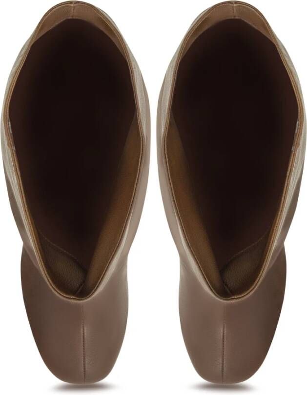 Cesare Gaspari Chic Slouchy Mid-Calf Boots Ada Brown
