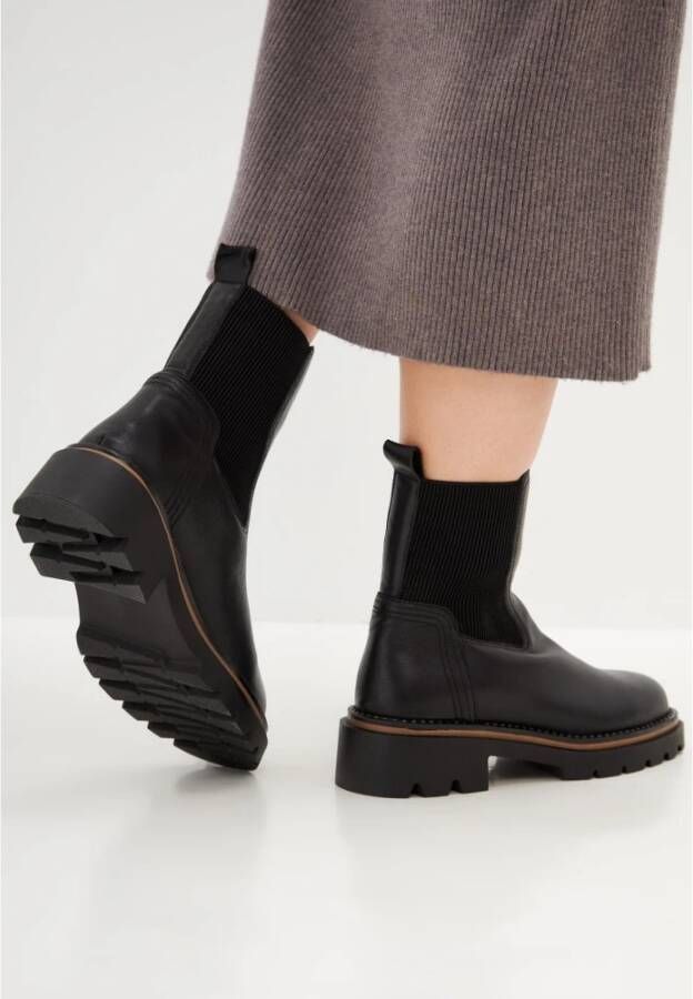 Cesare Gaspari Chunky Platform Enkellaarzen Black Dames