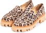 Cesare Gaspari Chunky Platform Loafers Leopard Multicolor Dames - Thumbnail 3