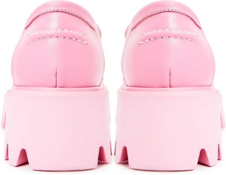 Cesare Gaspari Chunky Platform Loafers Pink Dames