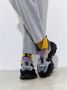 Cesare Gaspari Chunky Platform Sneakers Grijs Multicolor Dames - Thumbnail 4