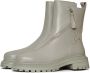 Cesare Gaspari Platform Leren Enkellaarzen Groen Green Dames - Thumbnail 2