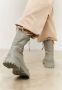 Cesare Gaspari Platform Leren Enkellaarzen Groen Green Dames - Thumbnail 8