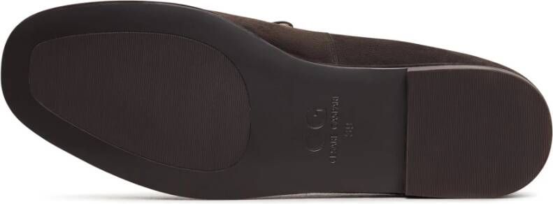 Cesare Gaspari Comfort Suede Platform Loafers Clau Bruin