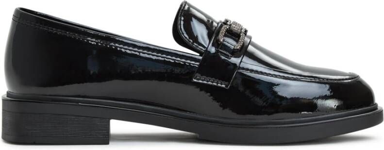 Cesare Gaspari Elegant Block Heels Loafers Black Dames