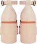 Cesare Gaspari Elegant High Heeled Leather Sandals Beige Dames - Thumbnail 5