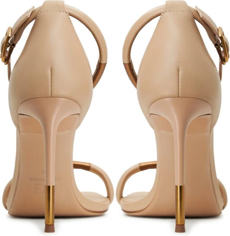 Cesare Gaspari Elegant High Heeled Sandals Beige Dames