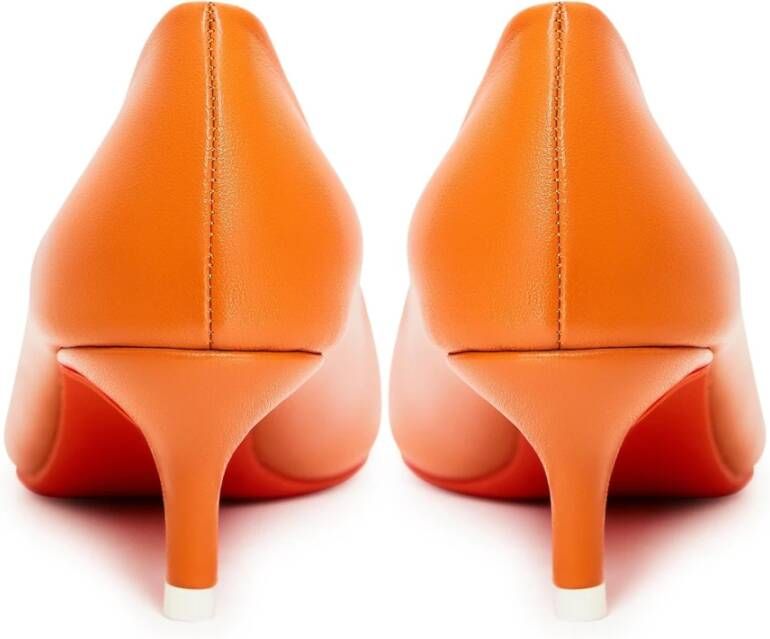 Cesare Gaspari Elegant Luxe Pumps Orange Dames