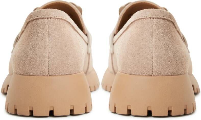 Cesare Gaspari Elegant Platform Loafers Beige Dames