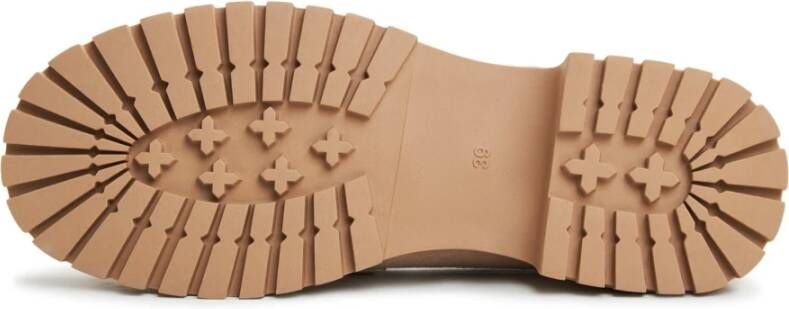Cesare Gaspari Elegant Platform Loafers Beige Dames