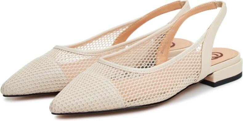 Cesare Gaspari Elegant Slingback Ballet Pumps Beige Dames