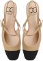 Cesare Gaspari Elegant Slingback Block Heels Pumps Beige Dames - Thumbnail 3