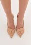 Cesare Gaspari Elegant Stiletto High Heeled Sandals Beige Dames - Thumbnail 5