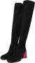 Cesare Gaspari Elegant Suede Over-the-Knee Boots Black Dames - Thumbnail 2
