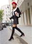Cesare Gaspari Elegant Suede Over-the-Knee Boots Black Dames - Thumbnail 3