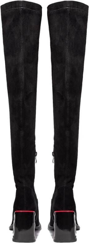Cesare Gaspari Elegant Suede Over-the-Knee Boots Black Dames