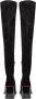 Cesare Gaspari Elegant Suede Over-the-Knee Boots Black Dames - Thumbnail 5