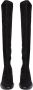 Cesare Gaspari Elegant Suede Over-the-Knee Boots Black Dames - Thumbnail 7